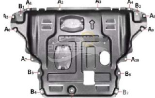 FDJXHB-EGYPT FKS19 Engine Lower Guard Plate Metal for Ford Focus 19