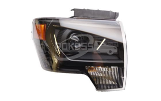 POKESS LED Head Light DL3Z13008DB 330-1157R-USH2 K30-1157R-USH2 Head Light Right Black for Ford Media F-150 10-14