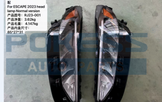 PJ6Z13008D Left Headlight Assembly for Ford Escape 2023-2025 US Base Model (Low Trim, No Light Bar)
