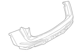 LJ7Z17810SAPTM LJ7B17A894SAAPRAA LJ7Z17810SAPTM- LJ7Z17810SBPTM Rear Bumper Nonporous for Lincoln Corsair