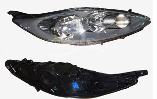 Car Headlight DK5151030C DK5151030A Right Black Headlight for Ford Fiesta 2009
