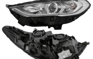 Taiwan DEPO Auto La Headlight HS7313W030DD HS7313W030DE Ford Mondeo Fusion 2017-2019 Front Left Black LED DRL Strip Headlight