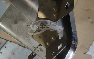 POKESS Exhaust Pipes Muffler Trim Left KK7B17G771AA Exhaust Tail Pipe for Ford Edge 2020